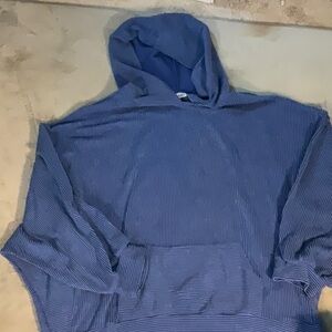 Zigzag striped hoodie indingo blue new 3 XL